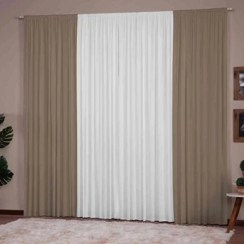 Cortina Versátil 3,00X2,80 (para diversos ambientes) Janela Sala de Estar Quarto Escritório Decoração Cozinha