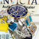 Invicta Pro Diver 0077 Luxo Banhado a Ouro 18K Caixa Especial + 2 Brindes À Prova D'Água Brilho Duradouro e Estilo Exclusivo