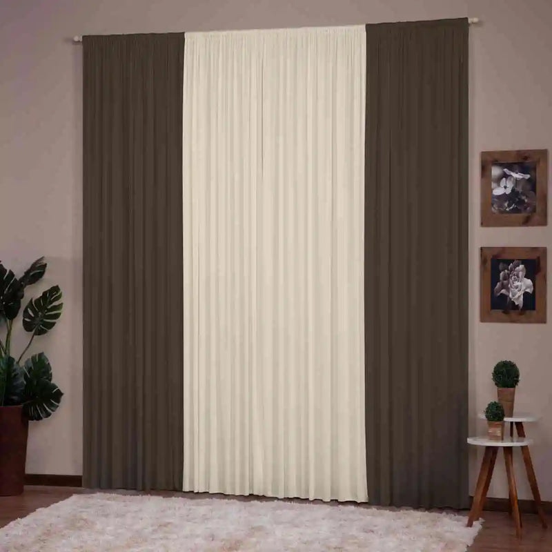 Cortina Versátil 3,00X2,80 (para diversos ambientes) Janela Sala de Estar Quarto Escritório Decoração Cozinha