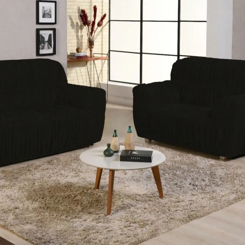 Capa de sofá elástica 2 e 3 lugares