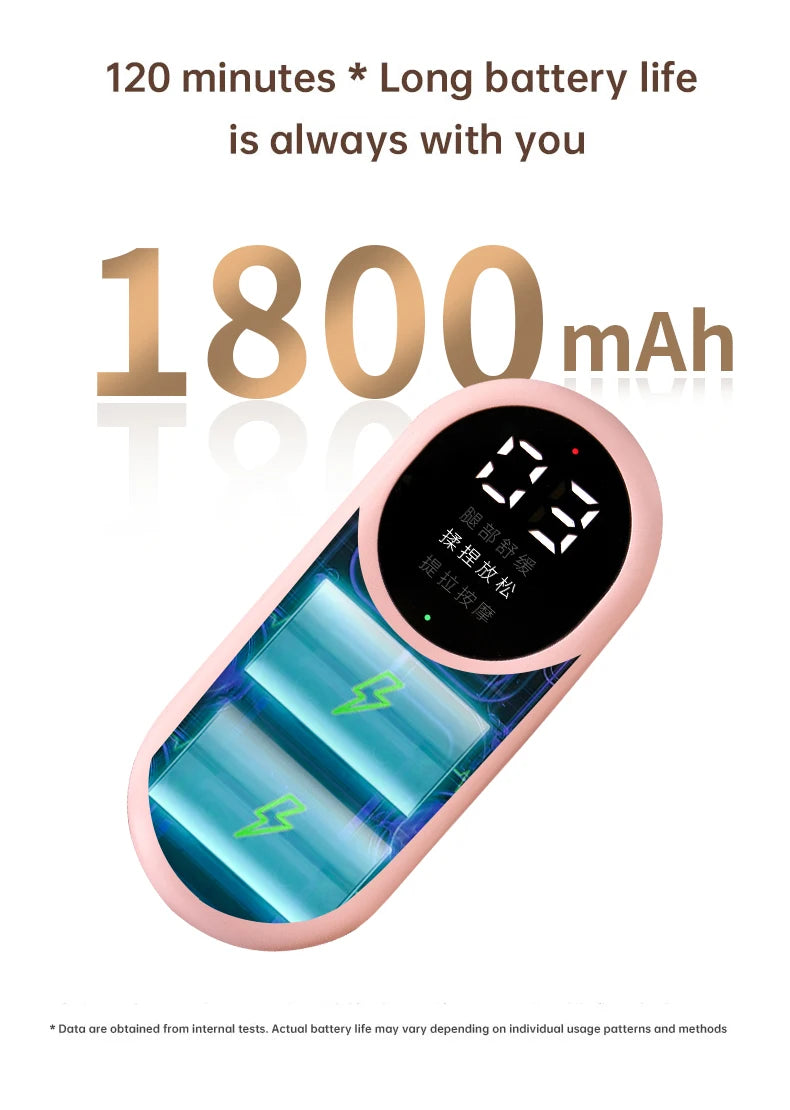 Caneleira elétrica de alta compressão. Massagem e relaxamento.