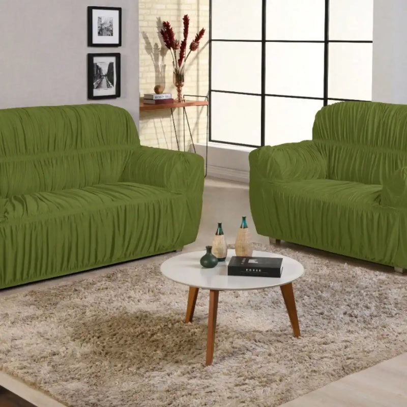 Capa de sofá elástica 2 e 3 lugares