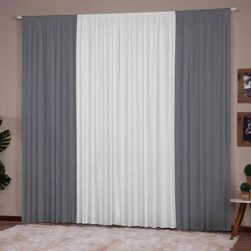 Cortina Versátil 3,00X2,80 (para diversos ambientes) Janela Sala de Estar Quarto Escritório Decoração Cozinha