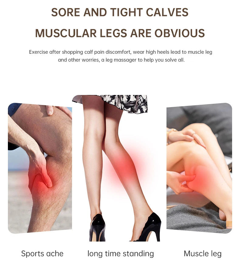 Caneleira elétrica de alta compressão. Massagem e relaxamento.