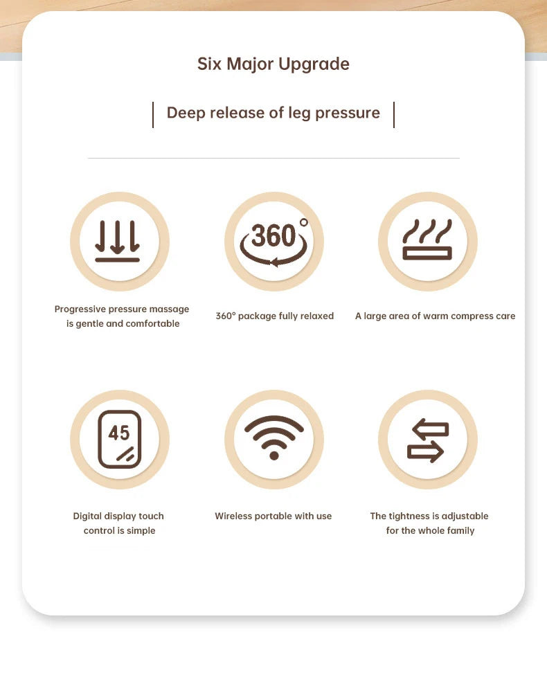 Caneleira elétrica de alta compressão. Massagem e relaxamento.