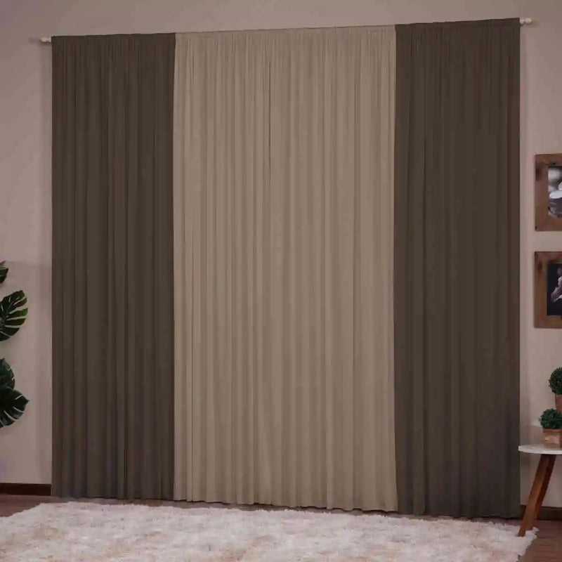 Cortina Versátil 3,00X2,80 (para diversos ambientes) Janela Sala de Estar Quarto Escritório Decoração Cozinha