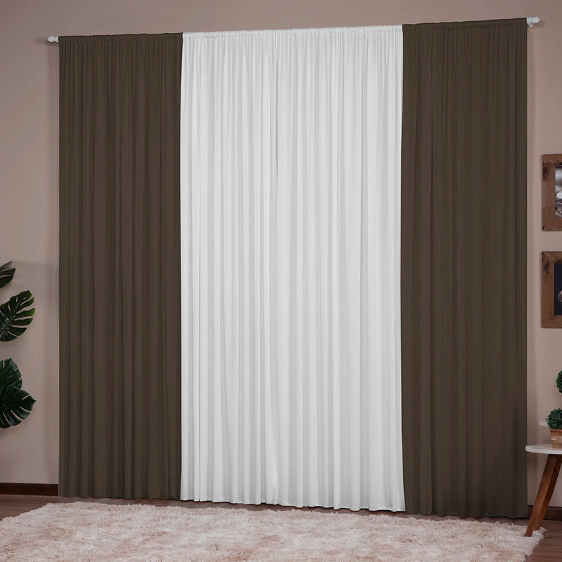 Cortina Versátil 3,00X2,80 (para diversos ambientes) Janela Sala de Estar Quarto Escritório Decoração Cozinha