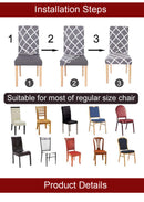 Capa de cadeira estampada floral strecht