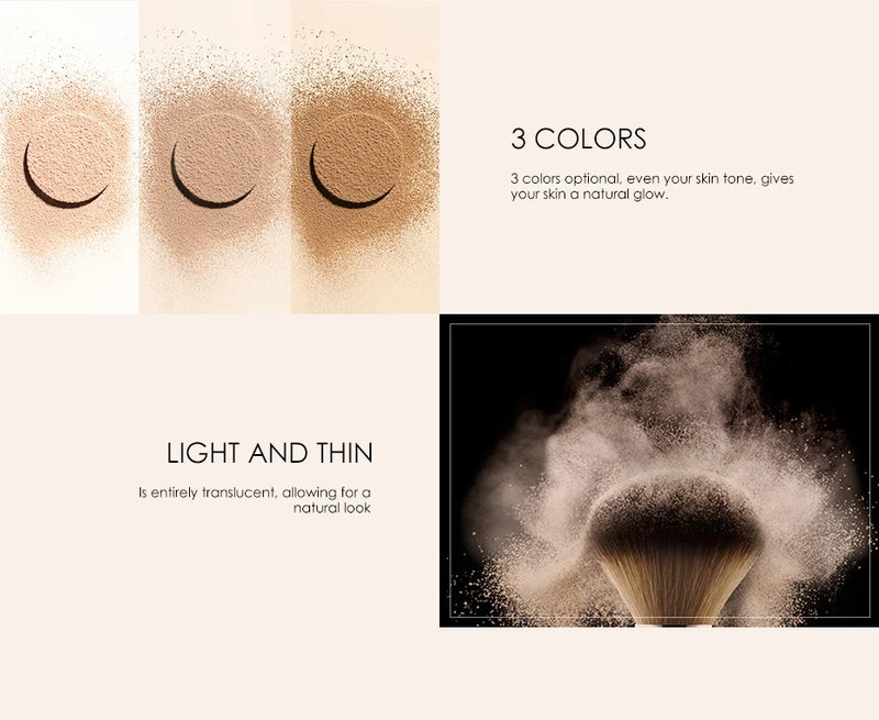 Base em pó FOCALLURE 3 em 1  à prova d'água , base e  controle de oleosidade