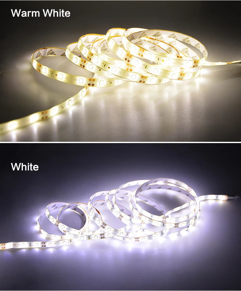 Fita LED com sensor de movimento.1m/2m/3m/4m/5m DC12V