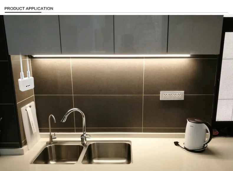 Fita LED com sensor de movimento.1m/2m/3m/4m/5m DC12V