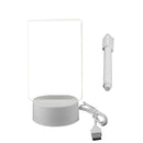 Luminária LED/Quadro de mensagem 3D