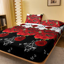 Lençol de cama Black Rose 1 pç fronha não incluida