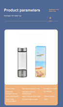 Garrafa geradora de água de hidrogênio portátil. 450 ML