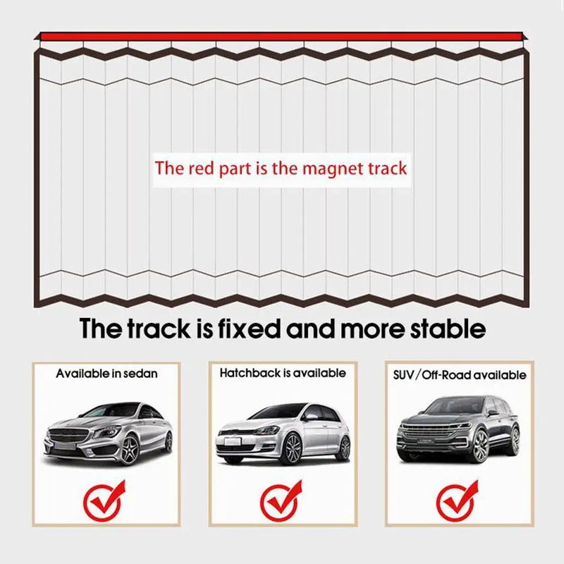 Cortina magnética universal para carros