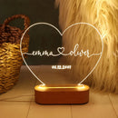 Luminária 3D personalizada com foto e texto - Ideal para namorados