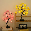 Lâmpadas árvore de rosa LED, home decor
