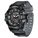 Relógio camuflado estilo militar