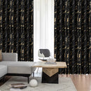 100% Blackout Curtains Luxury Marble Curtain