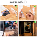 Luminária 3D personalizada com foto e texto - Ideal para namorados
