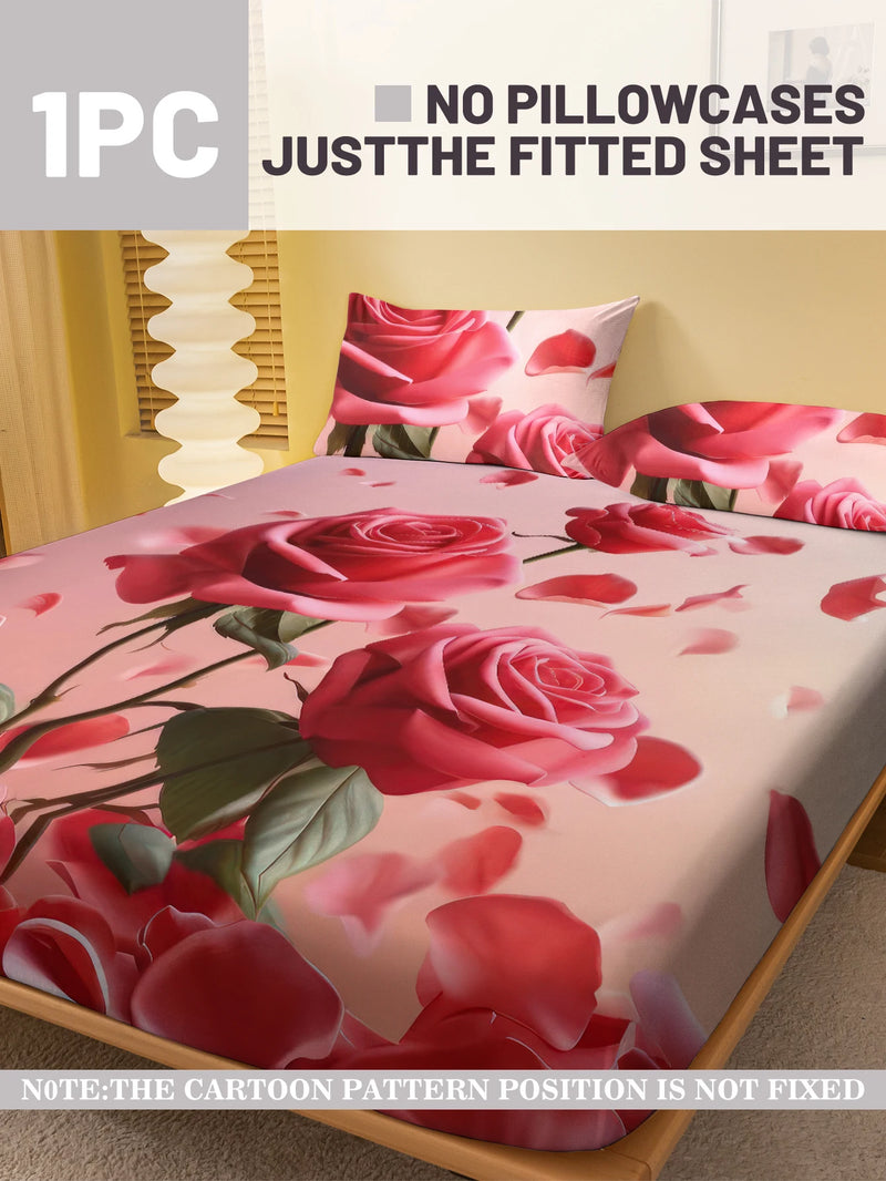 Lençol de cama floral 1pç (sem fronha)