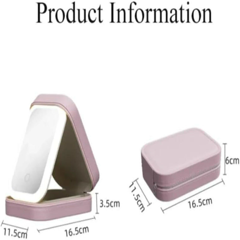 Multifuncional LED, Espelho e porta Cosmético.