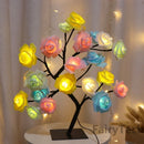 Lâmpadas árvore de rosa LED, home decor