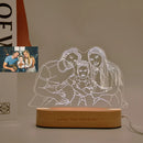 Luminária 3D personalizada com foto e texto - Ideal para namorados