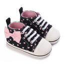 Tênis esportivo casual feminino para bebê, primavera e outono, sola macia, antiderrapante, para caminhada em ambientes internos e externos, calçado para os primeiros passos.