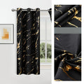100% Blackout Curtains Luxury Marble Curtain