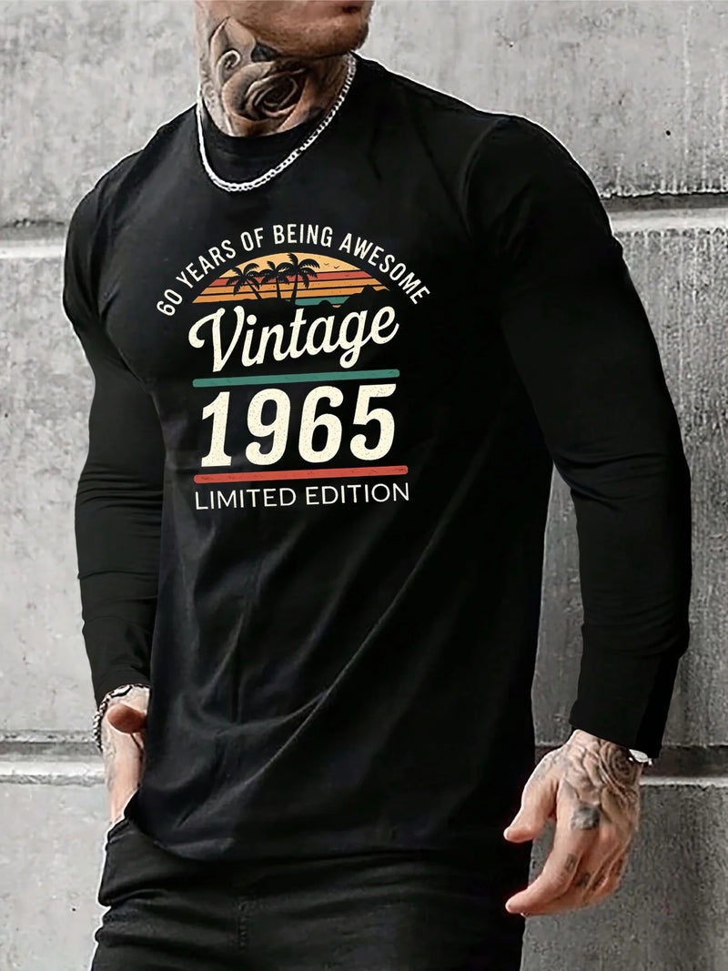 Camisa de algodão Vintage 65 Top T-Shirt-EDIÇÃO LIMITADA!