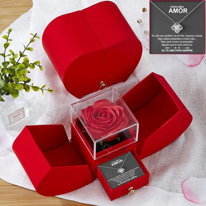 Caixa decorativa com/sem jóia. Um presente ideal para o amor.