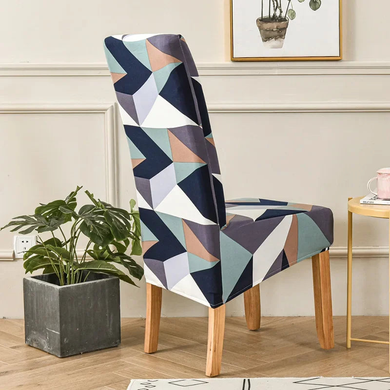 Capa de cadeira estampada floral strecht