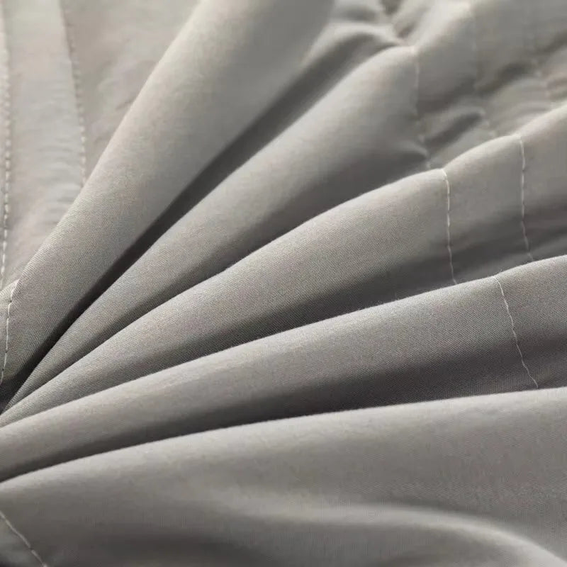 Colcha "fria". Cobertor fino de fibra