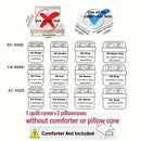 Edredom estampada 03 pçs