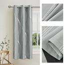 100% Blackout Curtains Luxury Marble Curtain