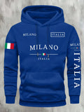 Conjunto Moletom Italia Milano | Moletom Unissex Casual Inverno