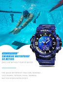 Relógio camuflado estilo militar