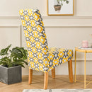 Capa de cadeira estampada floral strecht