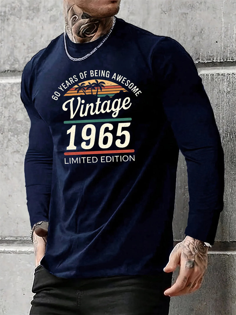 Camisa de algodão Vintage 65 Top T-Shirt-EDIÇÃO LIMITADA!