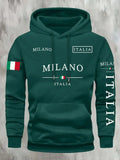 Conjunto Moletom Italia Milano | Moletom Unissex Casual Inverno