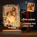Luminária 3D personalizada com foto e texto - Ideal para namorados