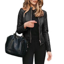 Jaqueta de couro feminina