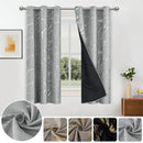 100% Blackout Curtains Luxury Marble Curtain