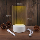 Luminária LED/Quadro de mensagem 3D