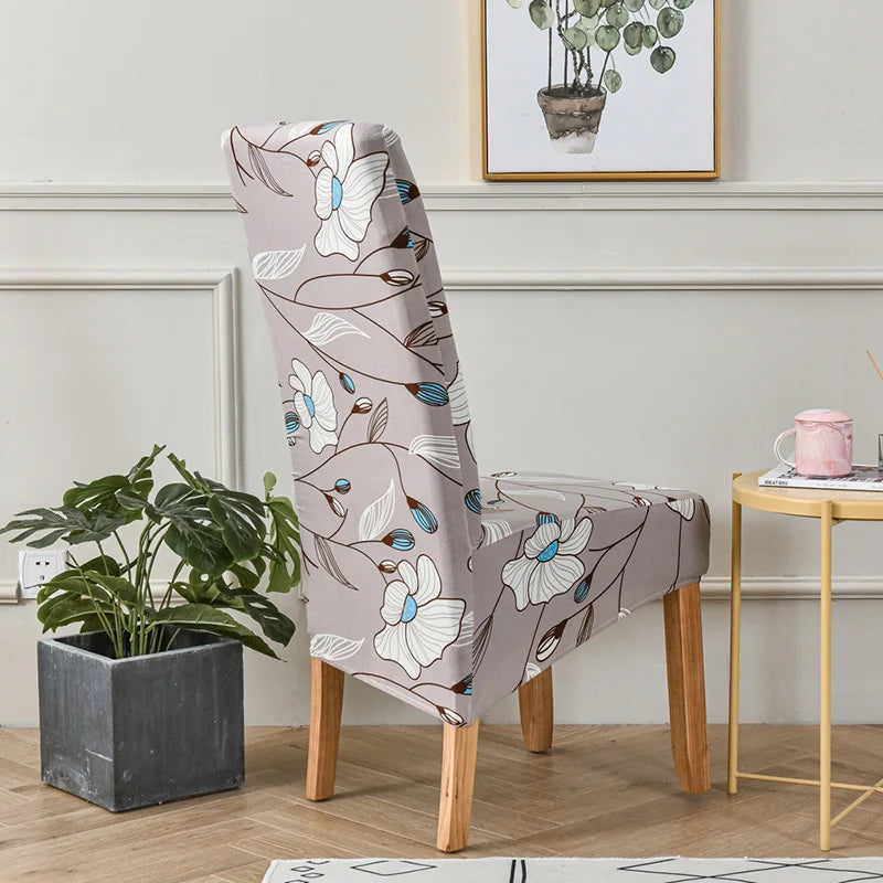 Capa de cadeira estampada floral strecht