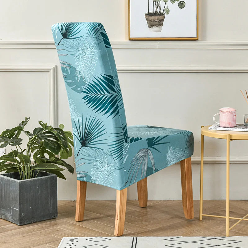 Capa de cadeira estampada floral strecht