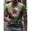 Camisa masculina Castrol, estampas em 3D