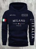 Conjunto Moletom Italia Milano | Moletom Unissex Casual Inverno