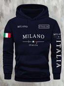 Conjunto Moletom Italia Milano | Moletom Unissex Casual Inverno